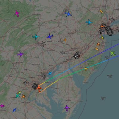 Air Force One to the World Economic Forum in Davos turned around back to Joint Base Andrews