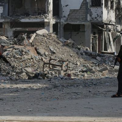 Hamas transfers remains of three hostages to Israel as man killed in Gaza city | The National