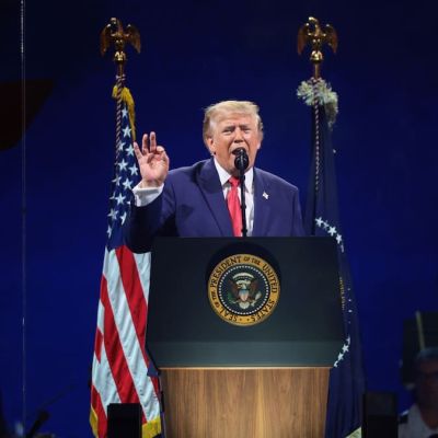 Trump marks US’ 250th anniversary with patriotic speech and partisan jabs