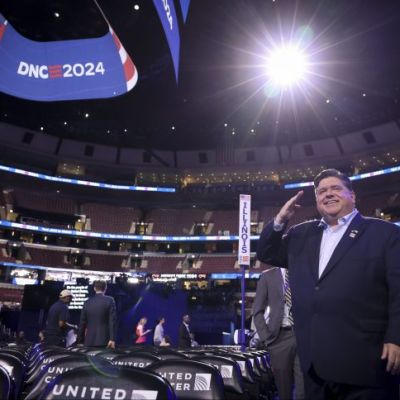 Gov JB Pritzker’s national moment has come at the DNC. But it’s much different than first imagined.