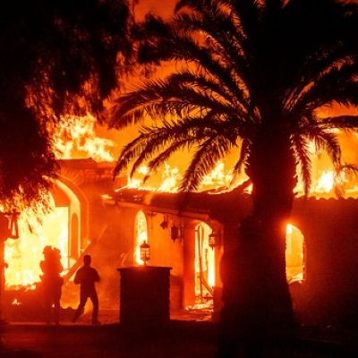 Wildfire tears through Southern California community after burning dozens of homes