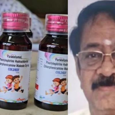 Chennai pharma owner arrested after toxic coldrif cold syrup kills 17 children