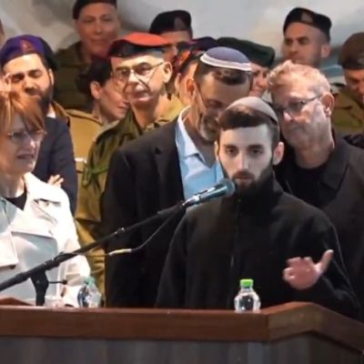 ‘You’re finally back’: Ex-hostage Matan Angrest pays tribute to fallen comrade Itay Chen