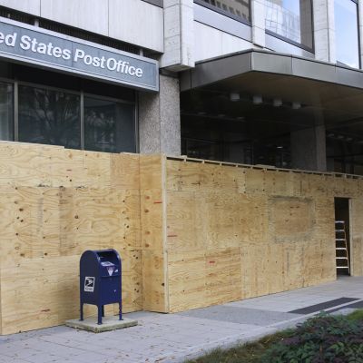 Anti-Climb Riot Fences Go Up at Vice President Residence as D.C. Boards Up