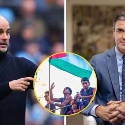 Pep Guardiola, Spanish PM support Yamal after he waves Palestinian flag at Barcelona title parade