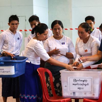 Myanmar voters despair over sham election and plea for return of Aung San Suu Kyi