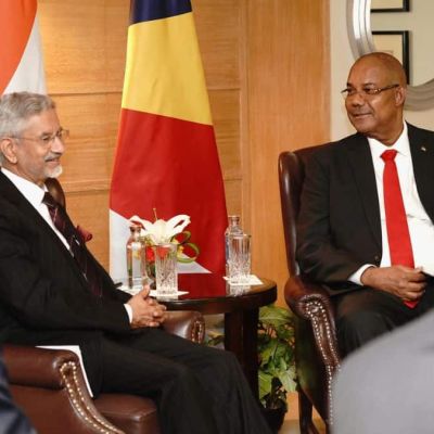 Jaishankar meets Seychelles President Herminie as India pushes ‘Vision Mahasagar’