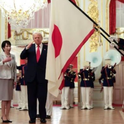 Trump Gets Lost On Red Carpet, Strolls Clueless As He Reviews Guard Of Honour In Tokyo | Video