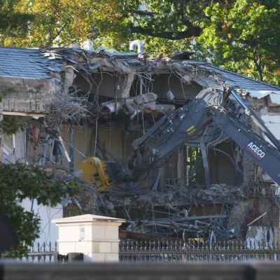 White House starts demolishing part of the East Wing to build Trump’s ballroom