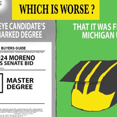 Bernie Moreno MBA miscue: Darcy cartoon