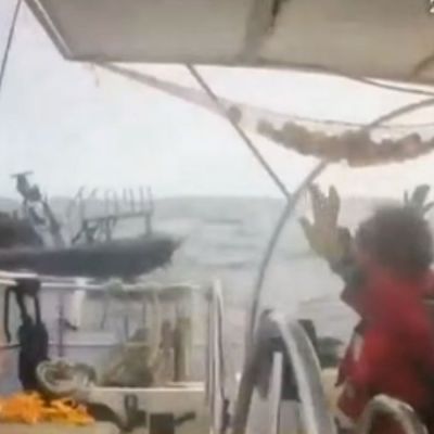 Israeli troops intercept vessels from a flotilla trying to breach the blockade of Gaza