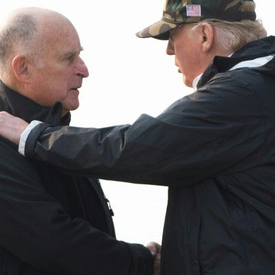 Jerry Brown refutes Trump’s claim of emergency landing during helicopter ride
