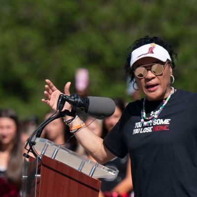 South Carolina women’s basketball celebrates title with White House visit
