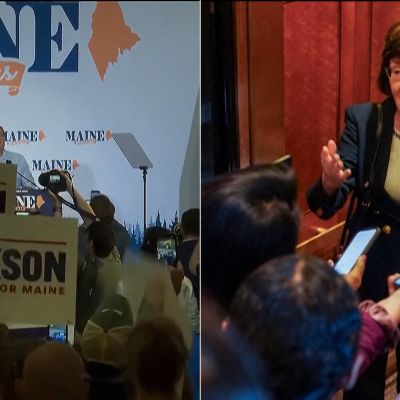Maine GOP Senator Susan Collins Faces Off Against Democratic Challenger Troy Jackson in Debate