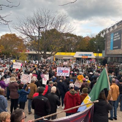 Large protest in Evanston after landscapers were detained, 3 citizens arrested by federal agents