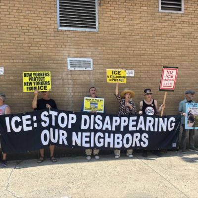 Protesters Allege Hudson River Park Garage Still Allowing ICE Vehicles to Use Space