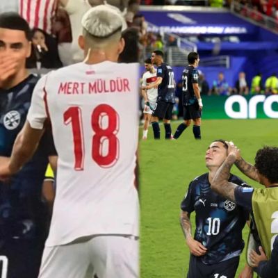 Almiron becomes first player sent off under new World Cup mouth-covering rule