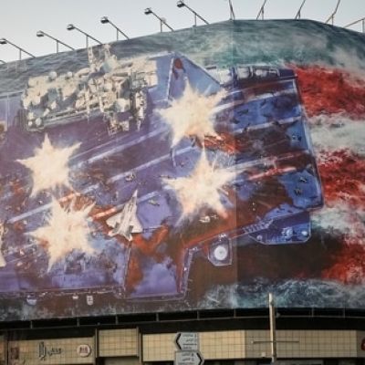 ‘Sow wind, reap whirlwind’: Iran’s mural warning to US as American warships near region