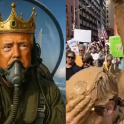 ‘Just Cleaning Up Mess’: Trump Posts AI Video Of Himself As King Attacking Protesters In Fighter Jet | WATCH