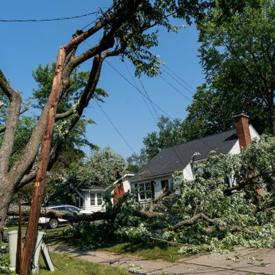 Storm tosses trees, power lines into tangled mess in Kalamazoo, Portage