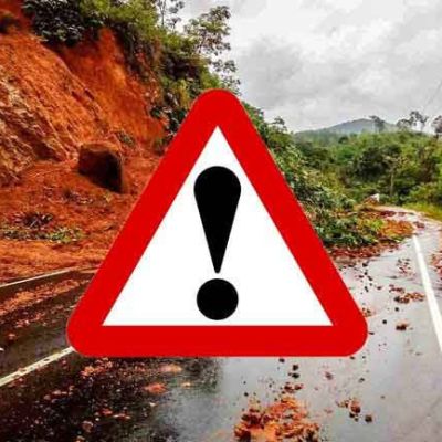 Landslide Early Warnings issued to the districts of Colombo, Gampaha, Kalutara, Kegalle, Nuwara Eliya and Ratnapura