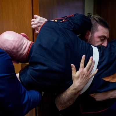 GRAPHIC VIDEO: Unhinged Antiwar Protestor’s Arm Snaps on Camera (With a Loud Crack) as Ex-Marine US Sen. Sheehy Joins Security to Take Him Down