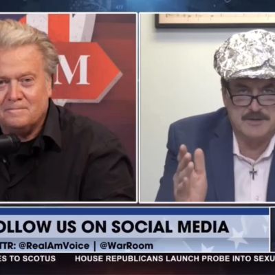 Mike Lindell Dons Literal Tin Foil Hat While Talking About Voting Machine Trial
