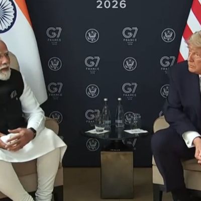 Trump Praises Modi as ‘Tough Negotiator’ After Talks on G7 Sidelines