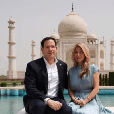 US State Secretary Marco Rubio Visits Taj Mahal With Wife Jeanette, Envoy Gor Also Present | Watch