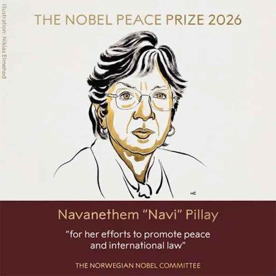 Navi Pillay wins a well-deserved Nobel Prize