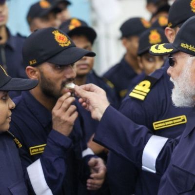 A Special Diwali For PM Modi On Board INS Vikrant