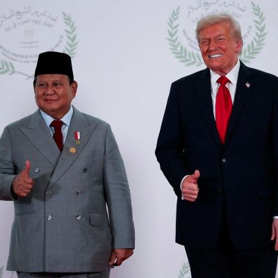 In hot-mic moment, Indonesian President seeks meeting with Eric Trump