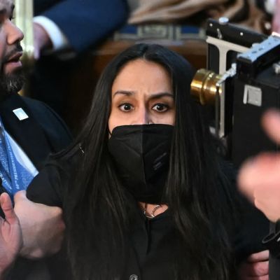 Trump Enemy’s SOTU Guest Arrested for Standing at Address