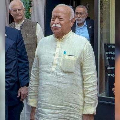 Why not in India: Opposition questions Bhagwat’s comments in NYC