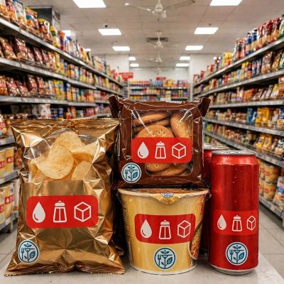 FSSAI Proposes Red Warning Labels for High-Fat, Sugar, Salt Foods