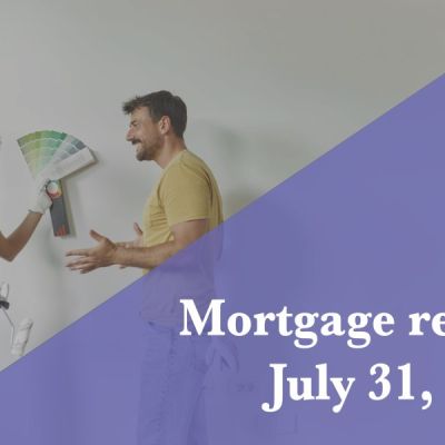 Current refi mortgage rates report for July 31, 2026