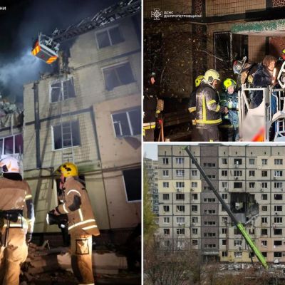 Tragic Drone Attack in Eastern Ukraine: 3 Dead, 12 Injured in Tower Block Strike – Internewscast Journal