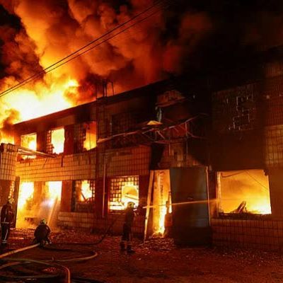 Russian strikes on Kyiv kill two in overnight attack