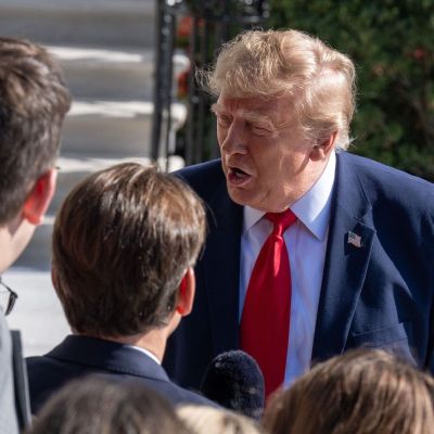 Trump snaps and tells reporter ‘QUIET’ after question on Amy Acton attack ad