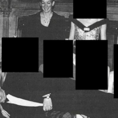 Andrew pictured lying across laps of five women in latest batch of Epstein files
