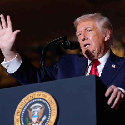 Trump accuses Democrats of affordability hoax, brags about stock market in speech intended to tout economic results