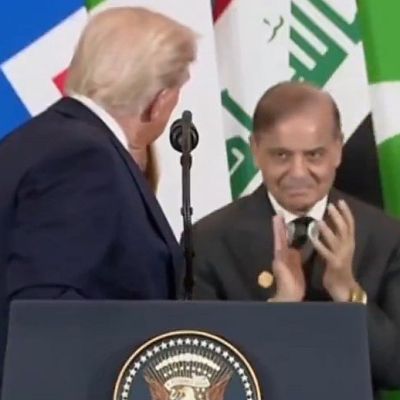 Pak PM Shehbaz Sharif’s Awkward Moment Caught On Video After He Interrupts Trump’s Speech, Steps On Podium At Egypt Summit For Gaza