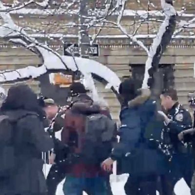 NYPD investigates ‘criminal’ snowball fight at Washington Square Park after unruly mob pelts cops | amNewYork