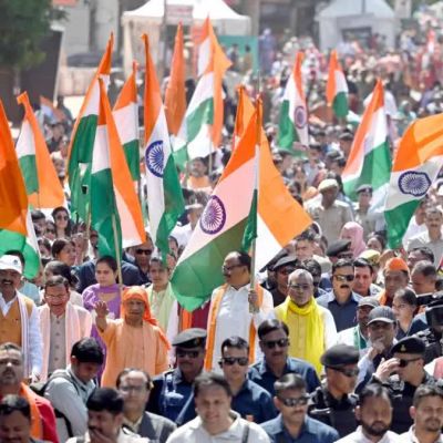 ‘Symbol of anger against Opposition’s anti-women behaviour’: UP CM Yogi leads ‘Jan Aakrosh Mahila Padyatra’ in Lucknow