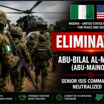 Nigeria, U.S. Forces Eliminate ISIS Commander Abu-Bilal Al-Manuki in Joint Operatio