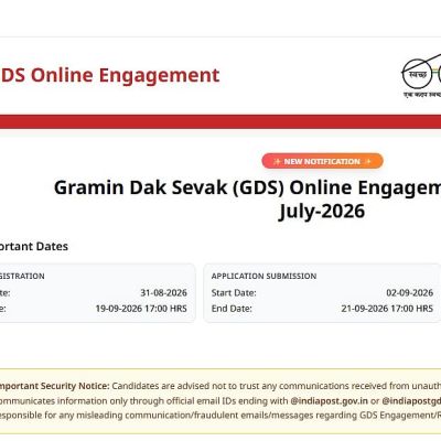 India Post GDS Recruitment 2026: 25,000+ Vacancies Announced At indiapost.gov.in; Registration Starts August 31