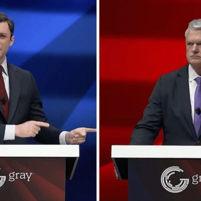 Somehow, Mike Collins Was Completely Unprepared for Questions About His Neo-Nazi Ties During Senate Debate