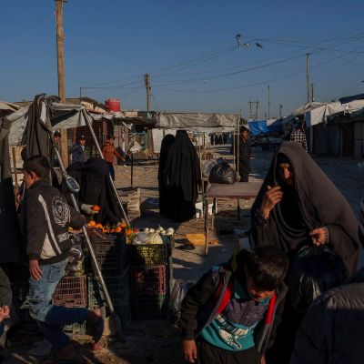 Trump’s aid freeze shocks a Syria camp holding families linked to the Islamic State group