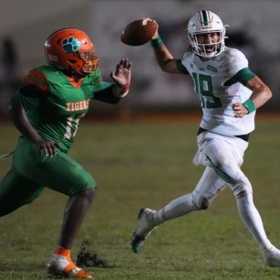 Graf sizzles with four first-half TD passes as Atlantic, unfazed by delays, drills host Blanche Ely | Photos