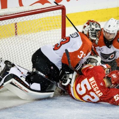 Sleepy Flyers grounded by Flames in year-ending loss